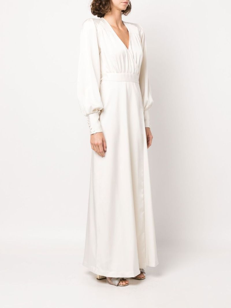 White Ria Wrap Maxi Dress