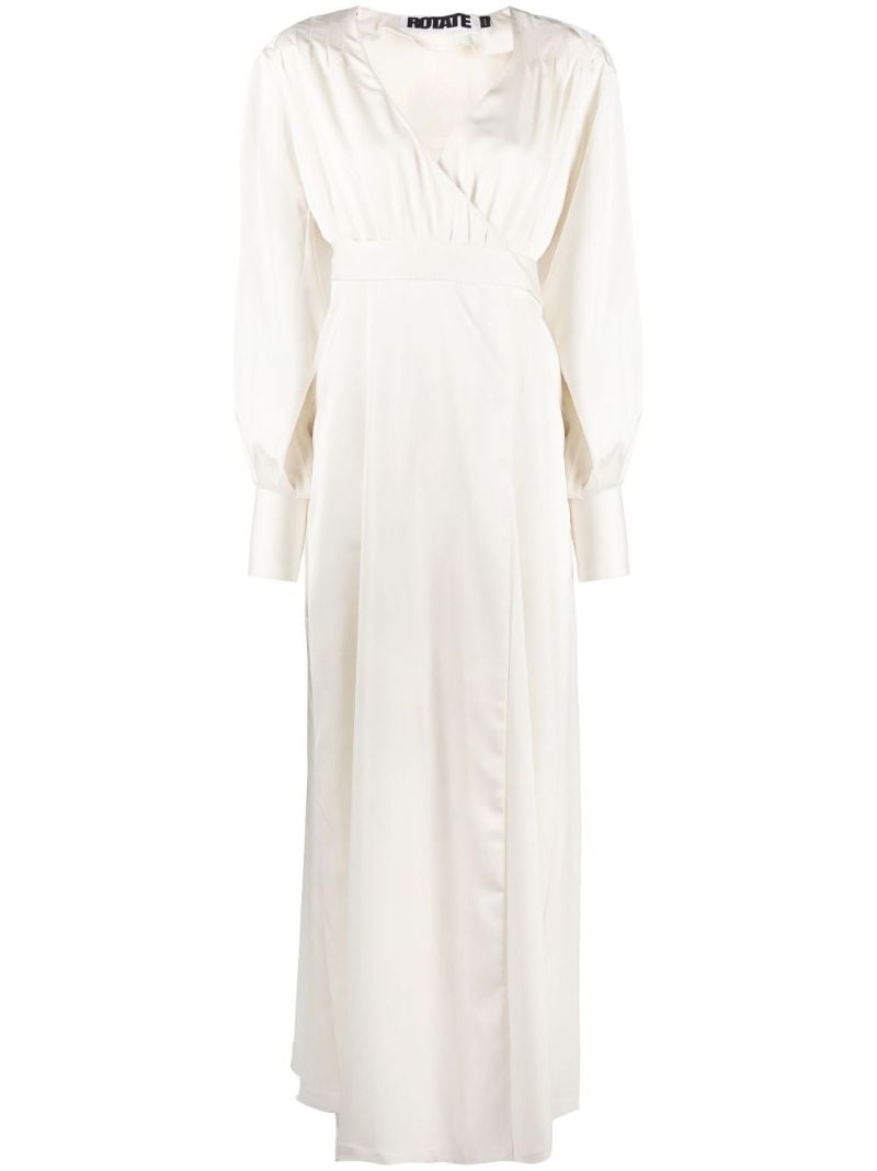 White Ria Wrap Maxi Dress