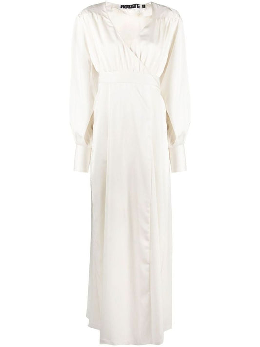 White Ria Wrap Maxi Dress