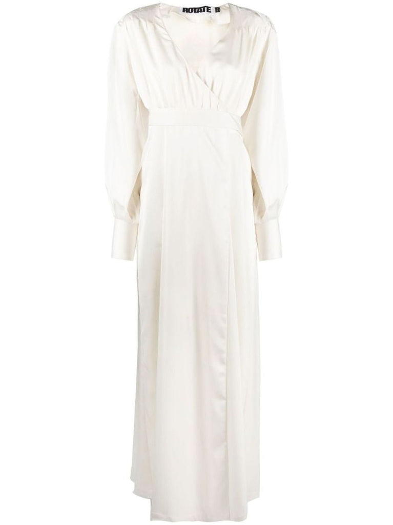 White Ria Wrap Maxi Dress