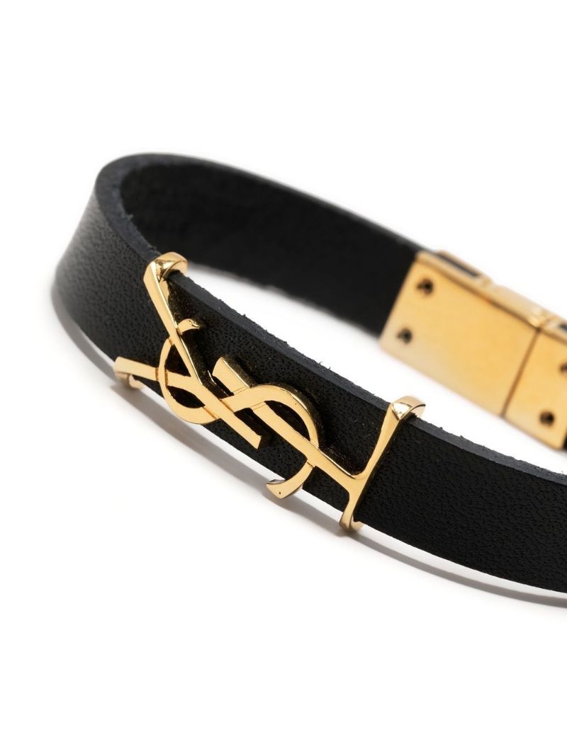 Black Opyum Leather Bracelet