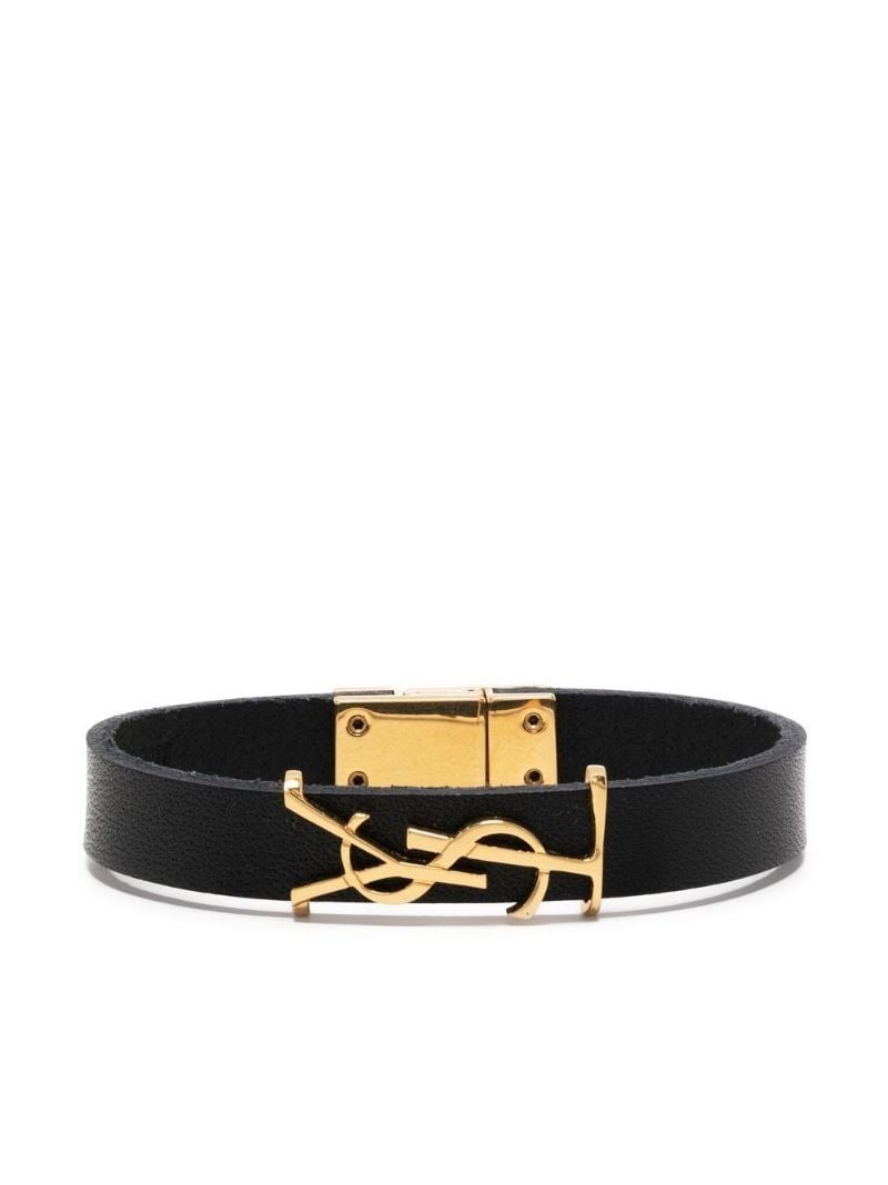 Black Opyum Leather Bracelet