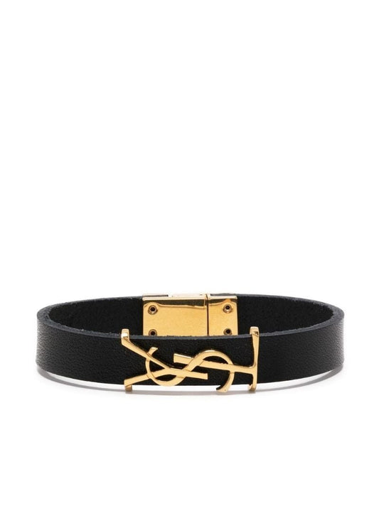 Black Opyum Leather Bracelet
