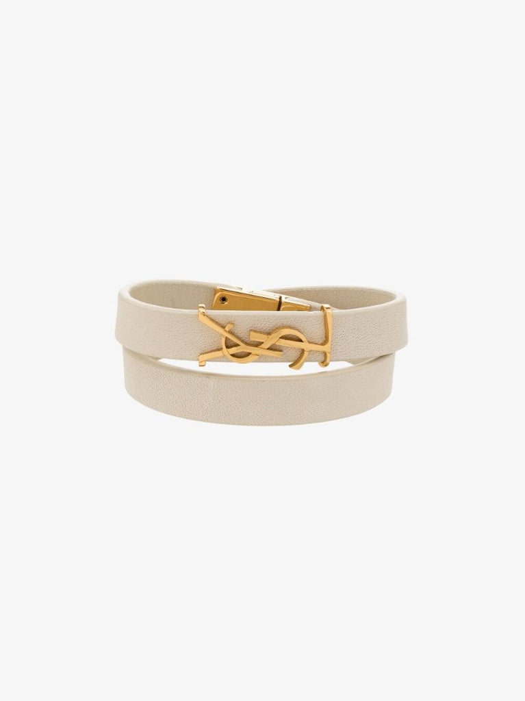 Neutral Opyum Wrap Leather Bracelet