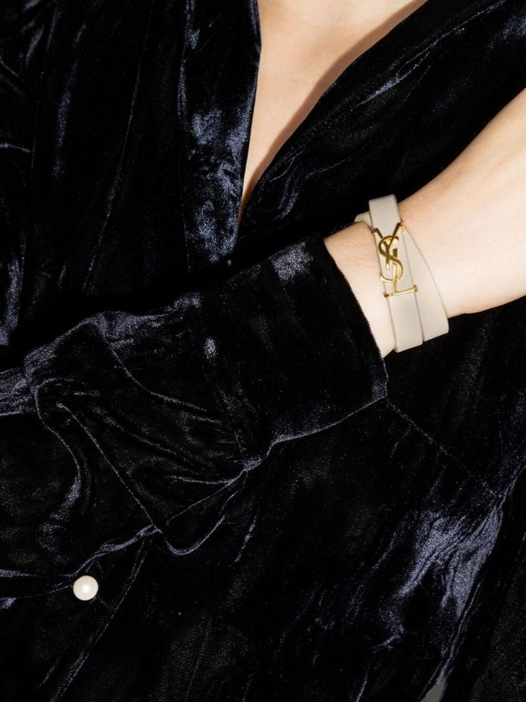 Neutral Opyum Wrap Leather Bracelet