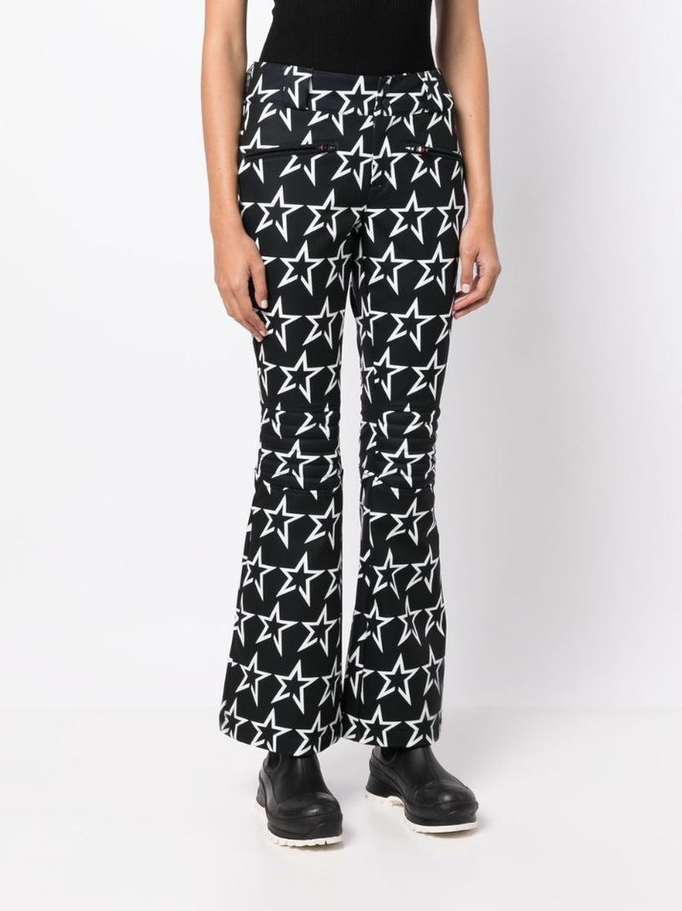 Black Aurora Star-print Ski Trousers