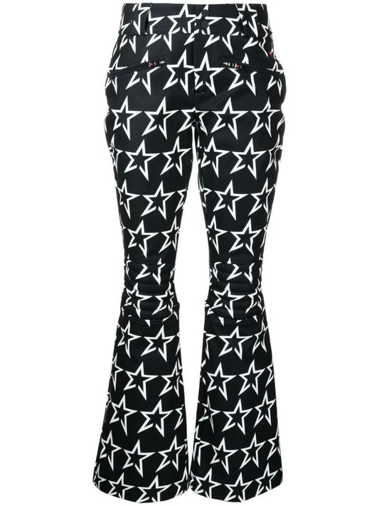 Black Aurora Star-print Ski Trousers