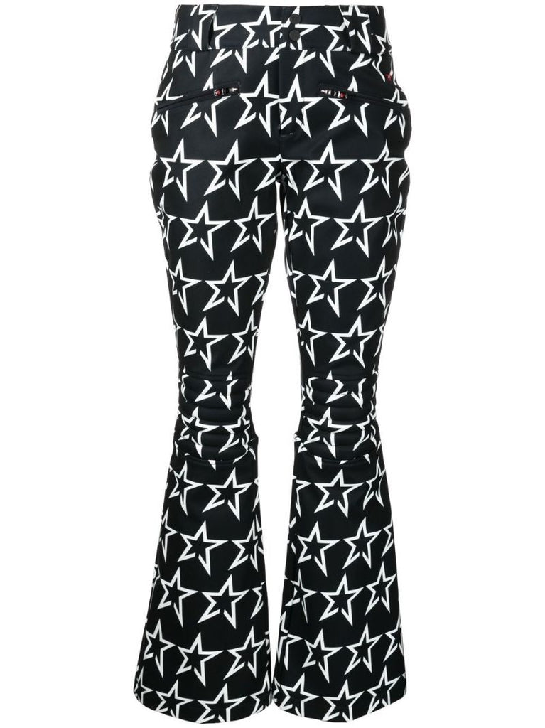 Black Aurora Star-print Ski Trousers