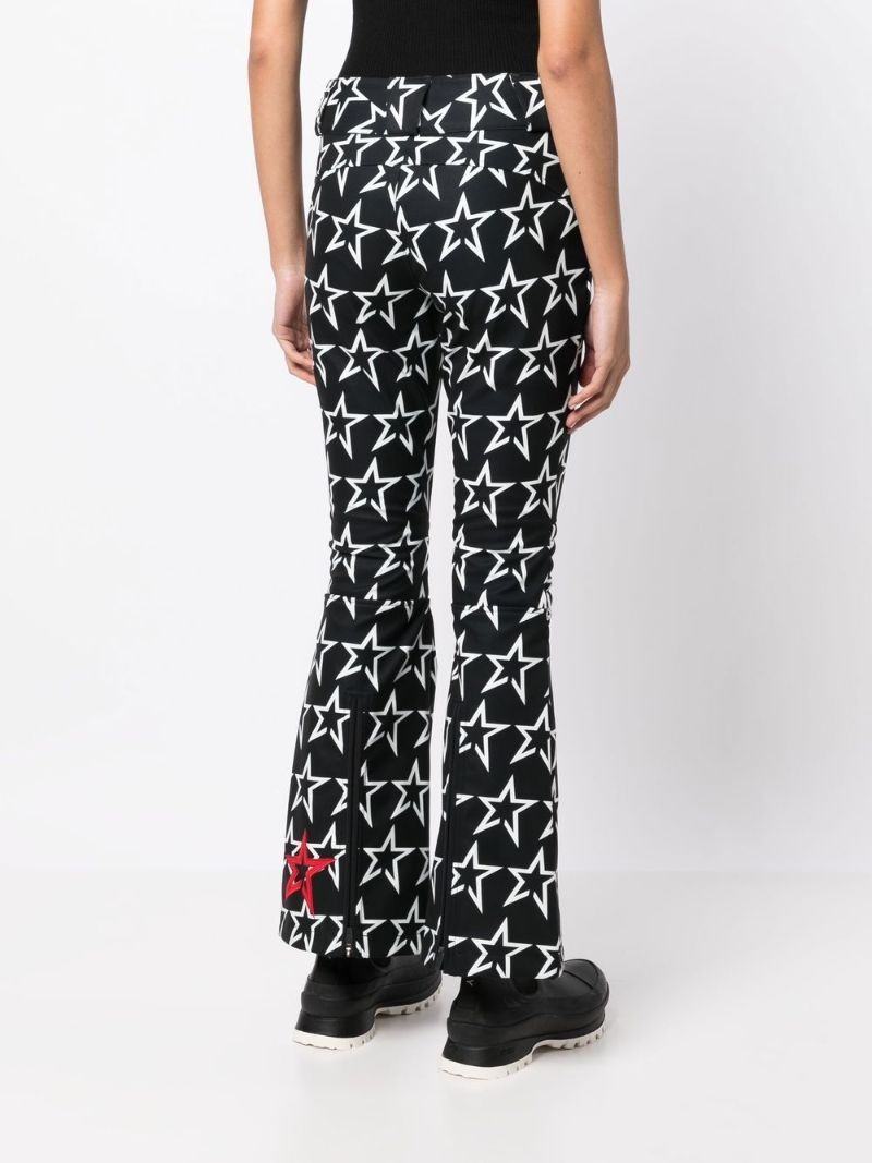 Black Aurora Star-print Ski Trousers