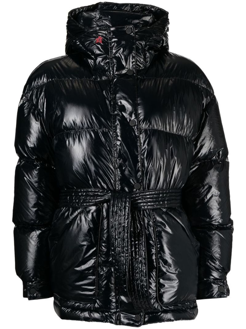 Black High-shine Padded Jacket