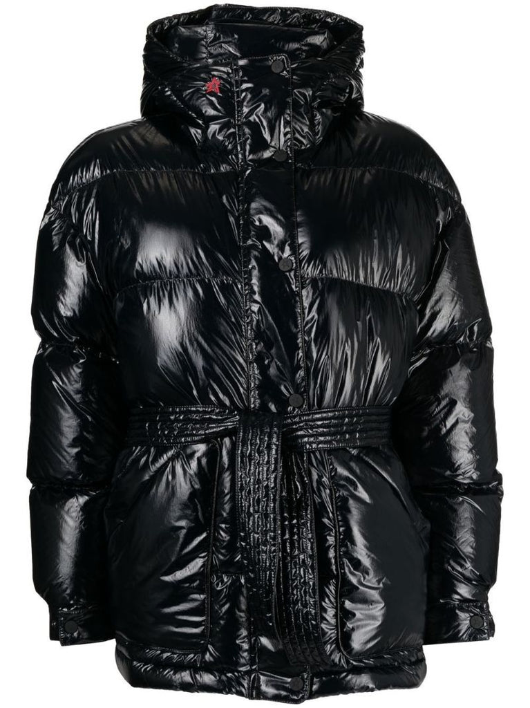 Black High-shine Padded Jacket