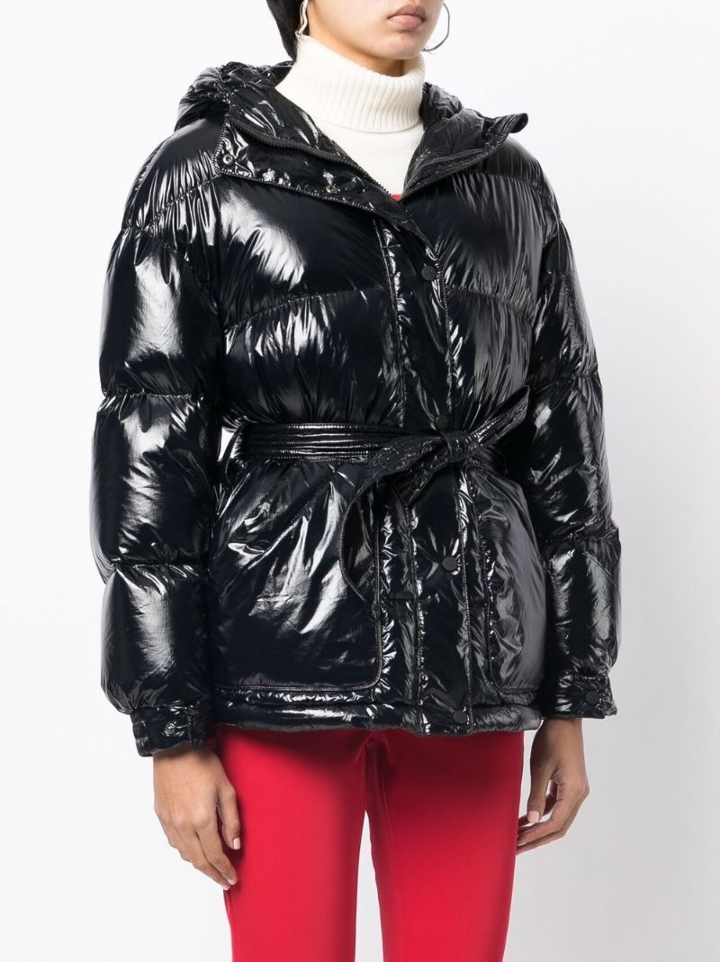 Black High-shine Padded Jacket