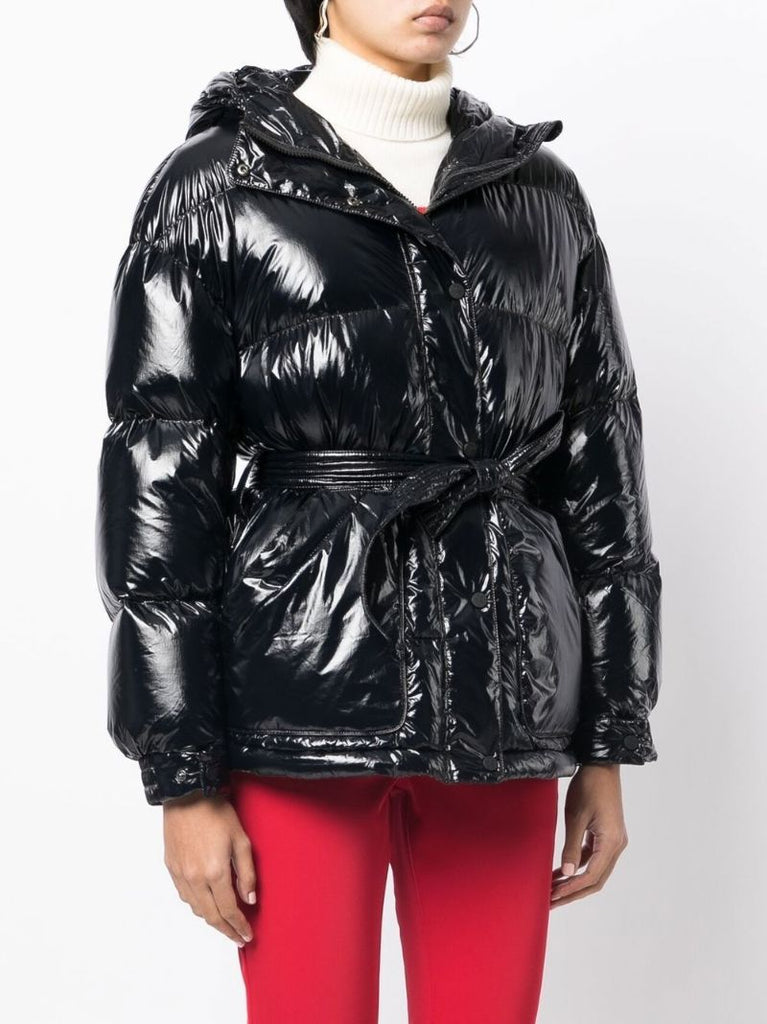 Black High-shine Padded Jacket