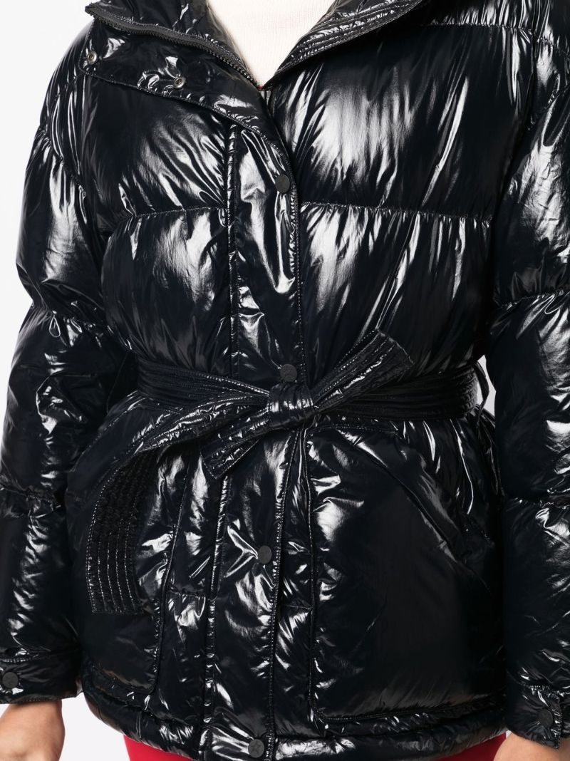 Black High-shine Padded Jacket