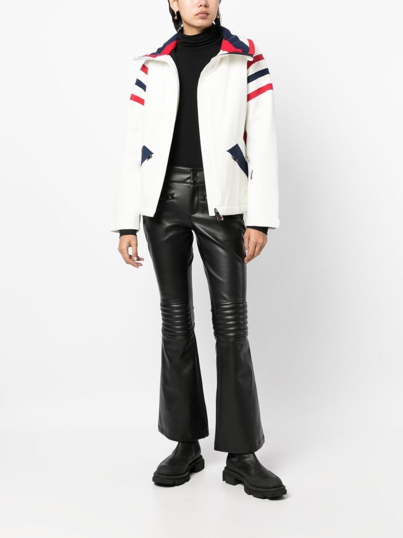 Black Aurora Faux Leather Flared Trousers