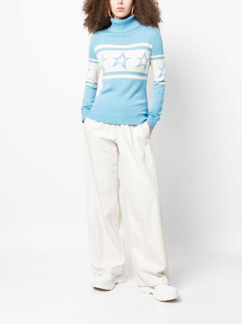 Blue Chopper Merino Wool Sweater