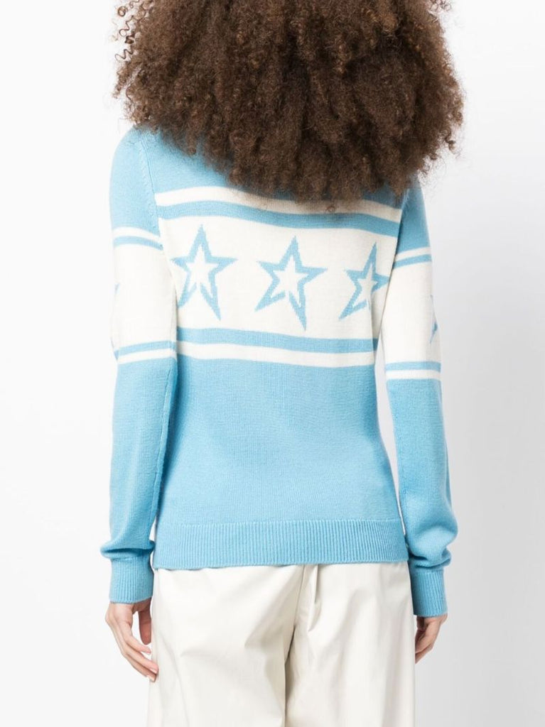 Blue Chopper Merino Wool Sweater