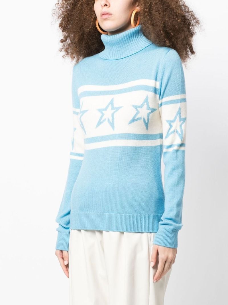 Blue Chopper Merino Wool Sweater