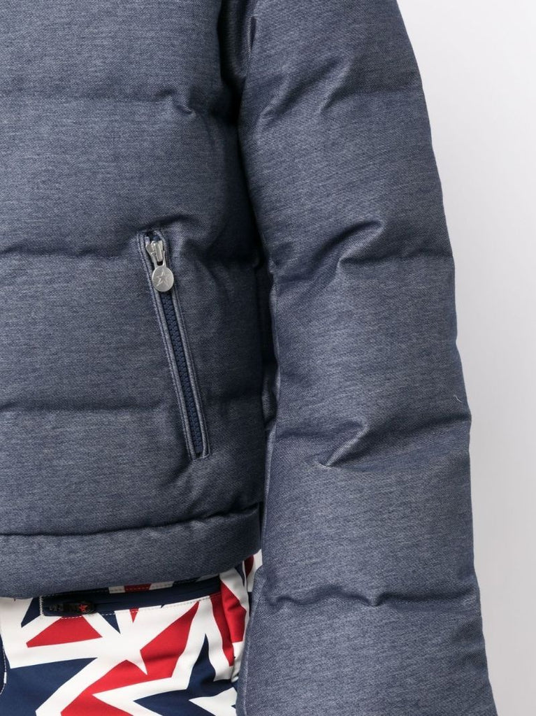 Blue Fleece-lined Ski Jacket