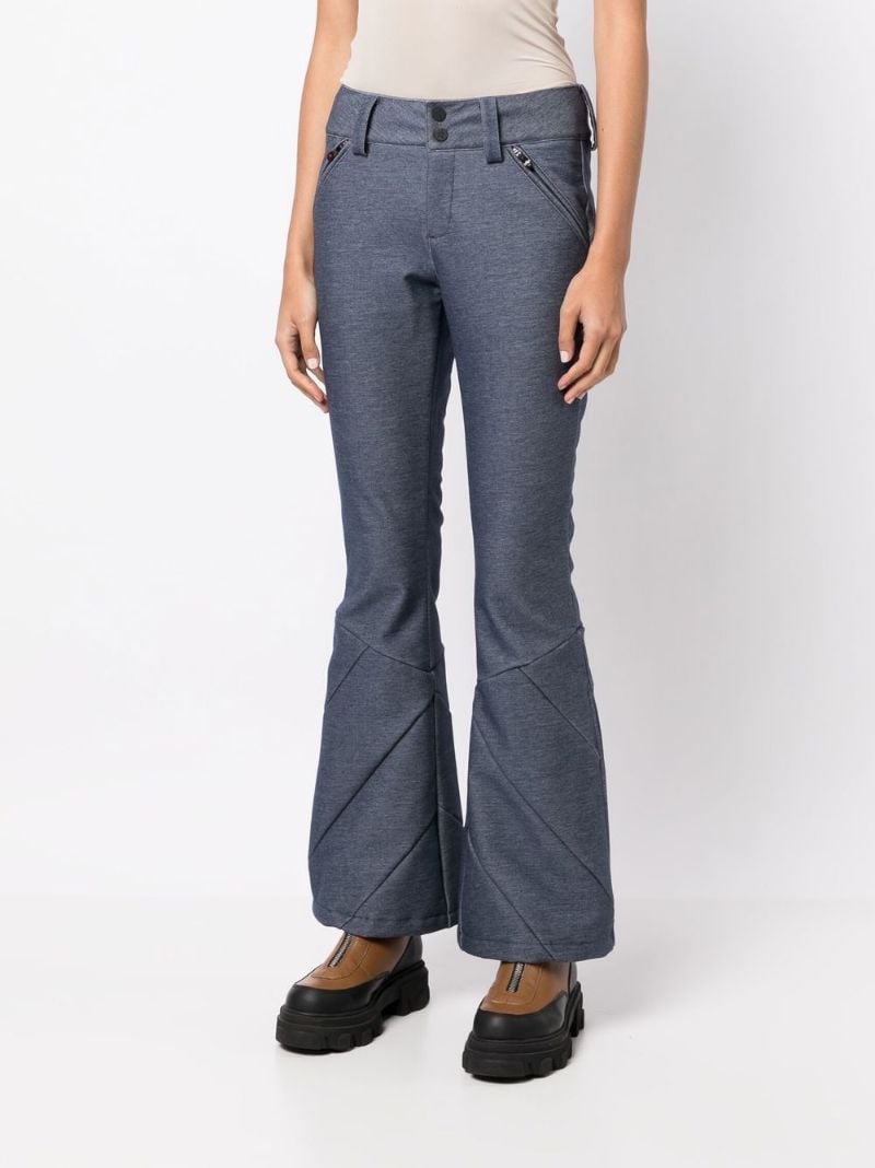 Blue Arctic Flared Ski Trousers