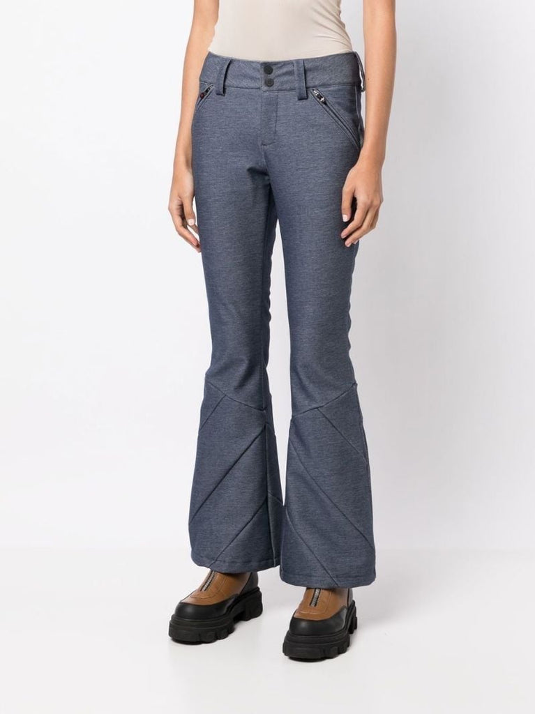 Blue Arctic Flared Ski Trousers