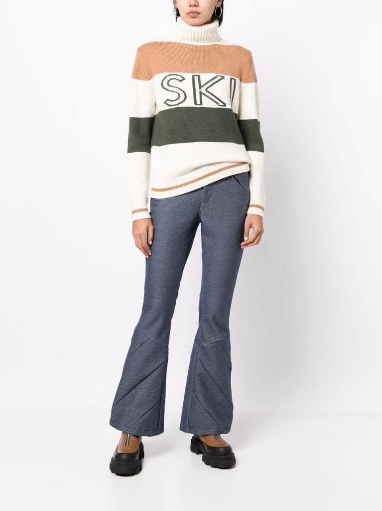 Blue Arctic Flared Ski Trousers