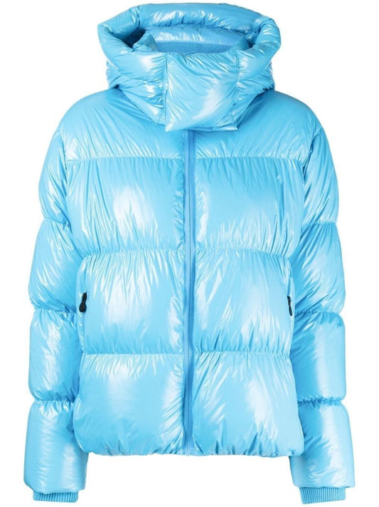 Blue January Hooded Down Jacket