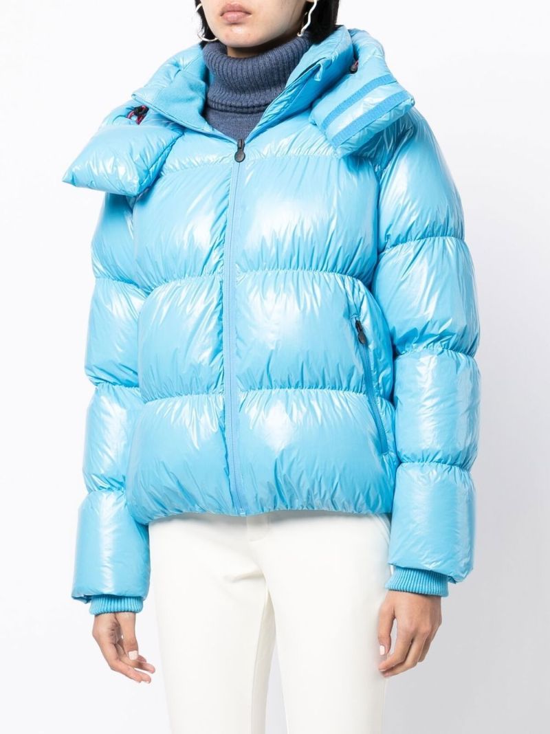 Blue January Hooded Down Jacket
