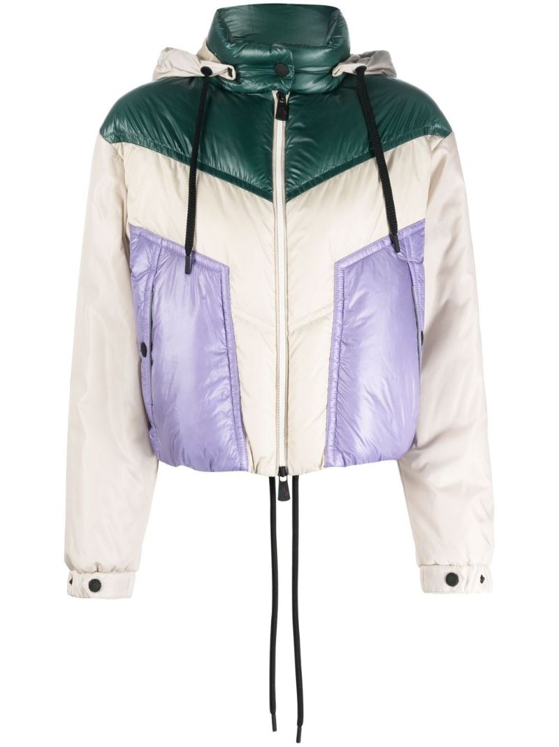 Neutral Ledi Colour Block Padded Jacket