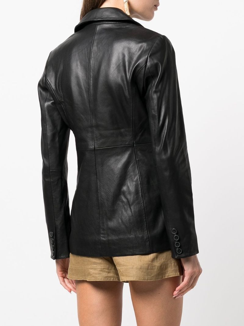 Black Veda Bowery Leather Blazer