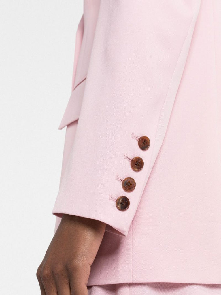 Pink Double-breasted Blazer