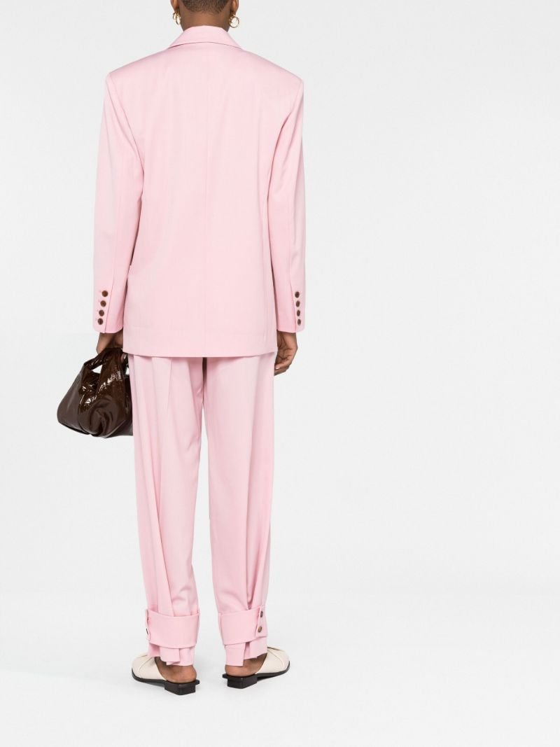 Pink Double-breasted Blazer