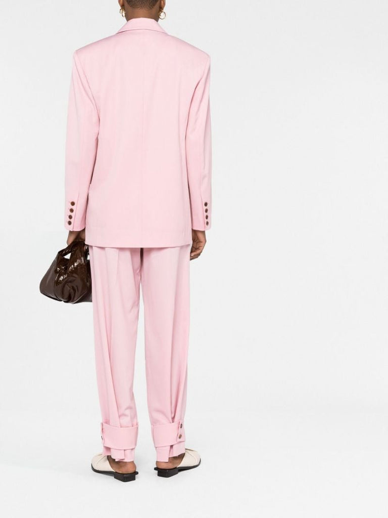 Pink Double-breasted Blazer