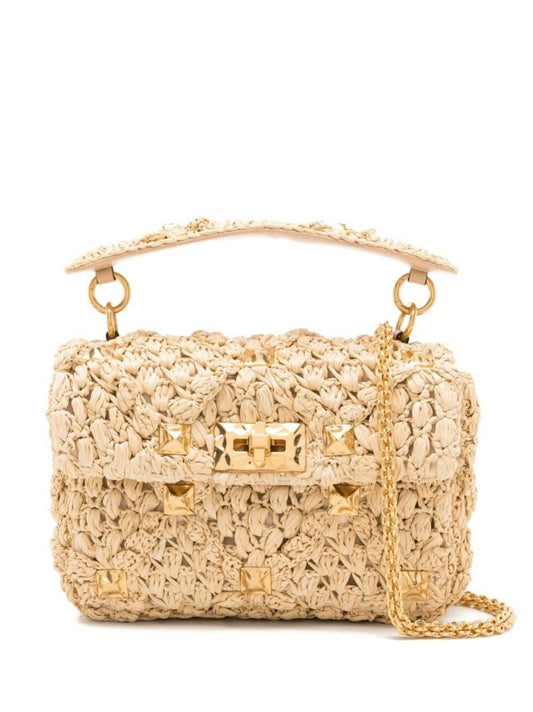 Neutral Bolsa AplicaÃ_x0083_Â§Ã_x0083_Â£o Raffia Shoulder Bag