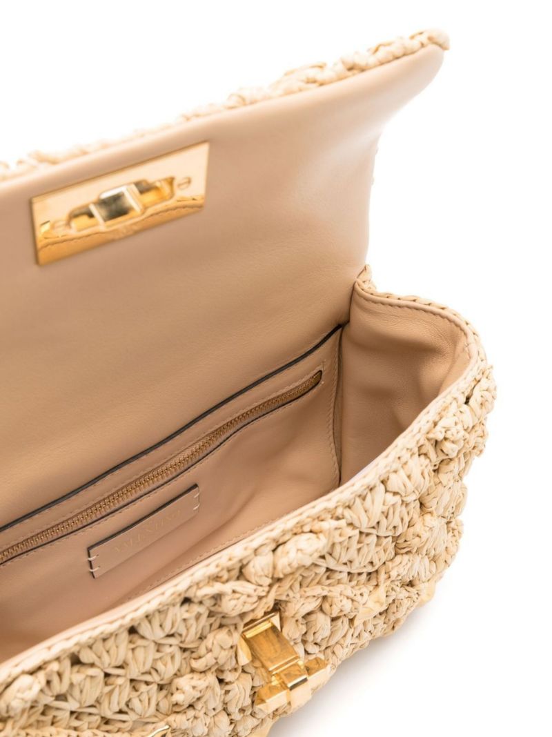 Neutral Bolsa AplicaÃ_x0083_Â§Ã_x0083_Â£o Raffia Shoulder Bag