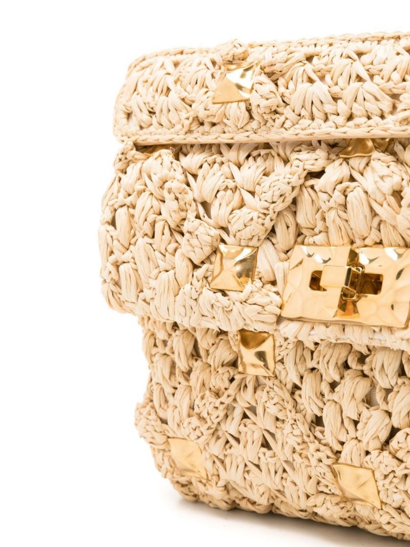 Neutral Bolsa AplicaÃ_x0083_Â§Ã_x0083_Â£o Raffia Shoulder Bag