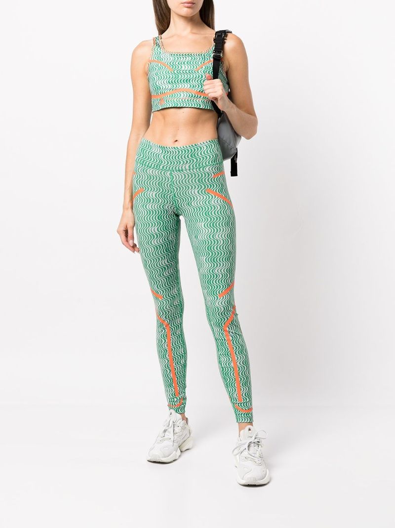 Green Truepurpose Printed Training Leggings