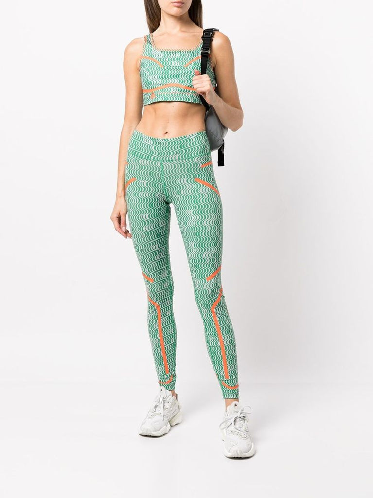 Green Truepurpose Printed Training Leggings
