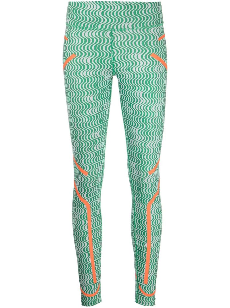 Green Truepurpose Printed Training Leggings