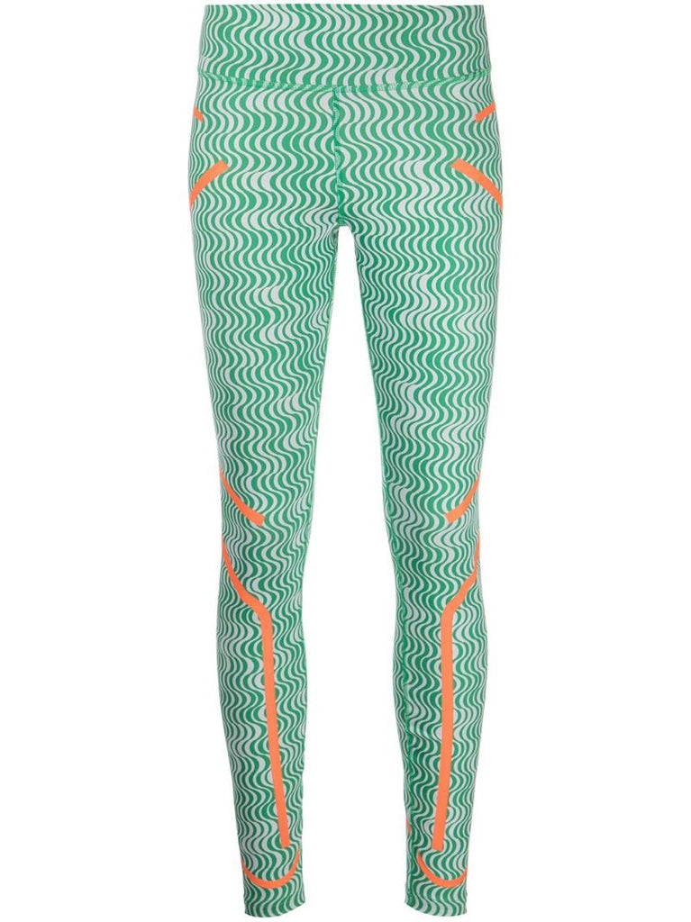 Green Truepurpose Printed Training Leggings