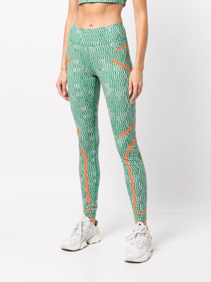 Green Truepurpose Printed Training Leggings