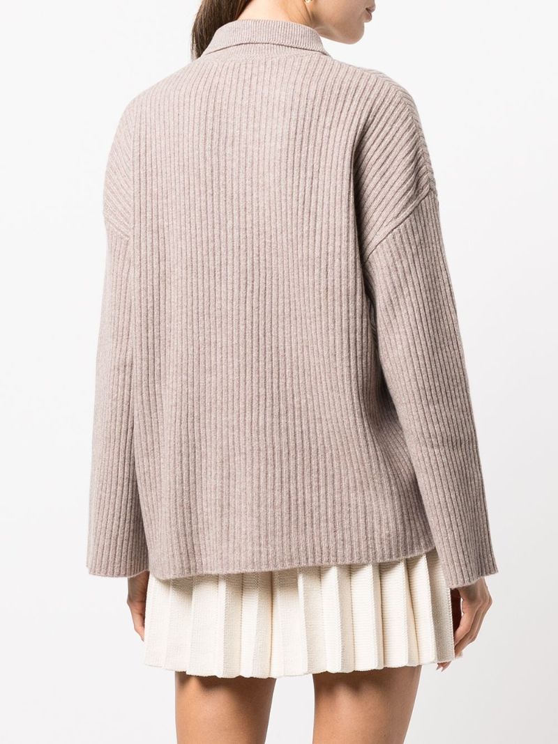 Neutral Fantino Cashmere Cardigan