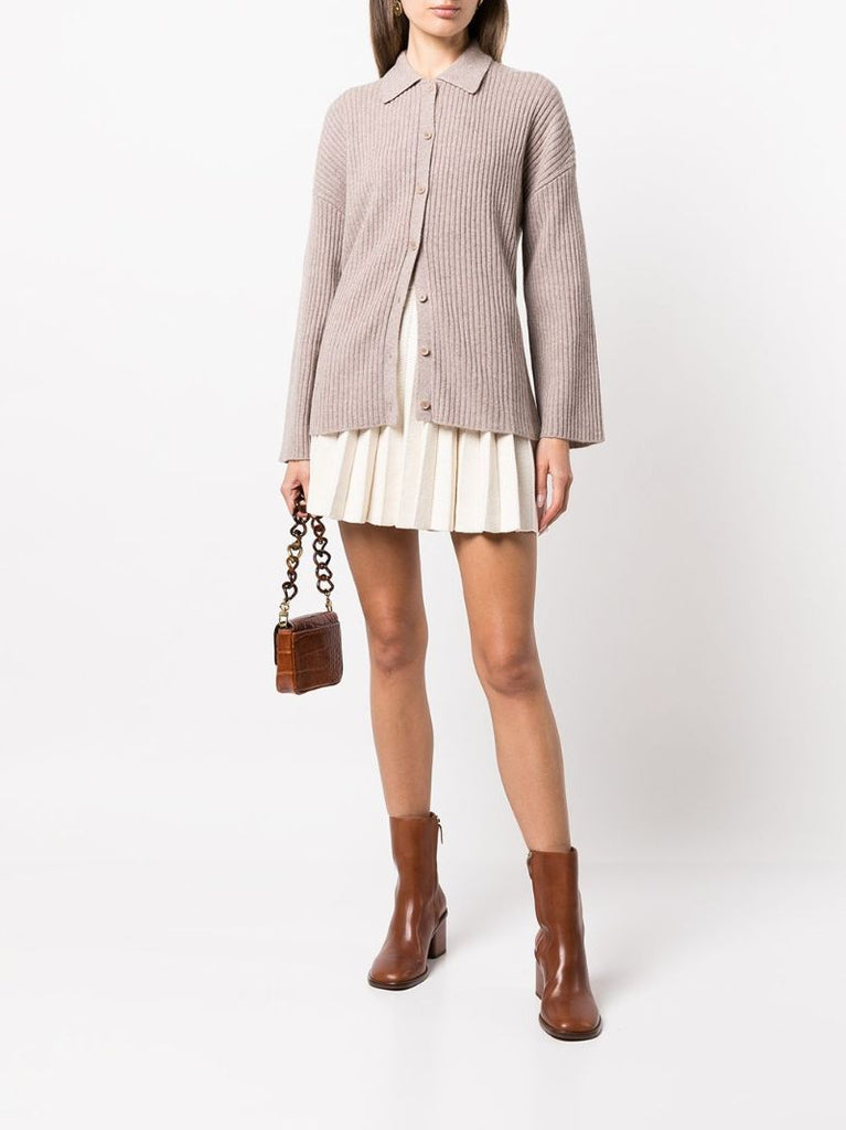 Neutral Fantino Cashmere Cardigan
