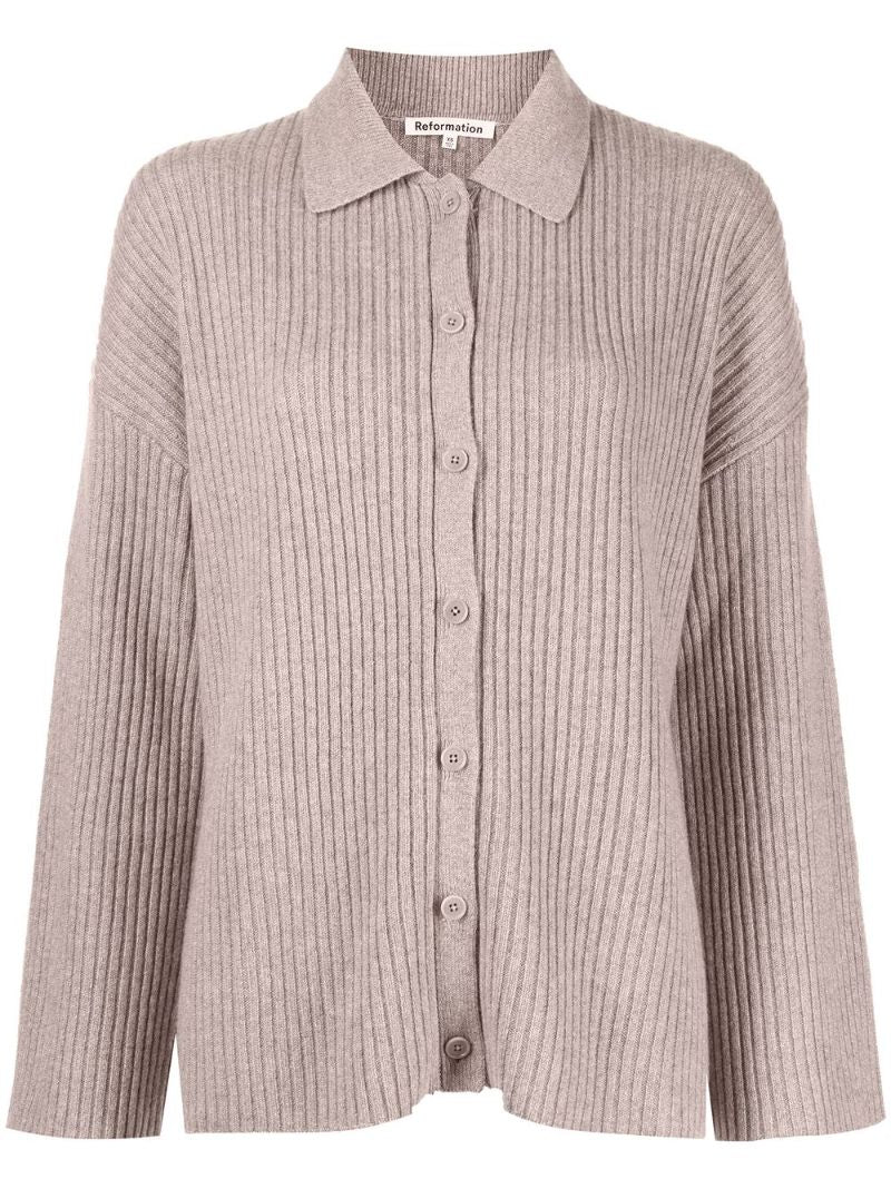 Neutral Fantino Cashmere Cardigan