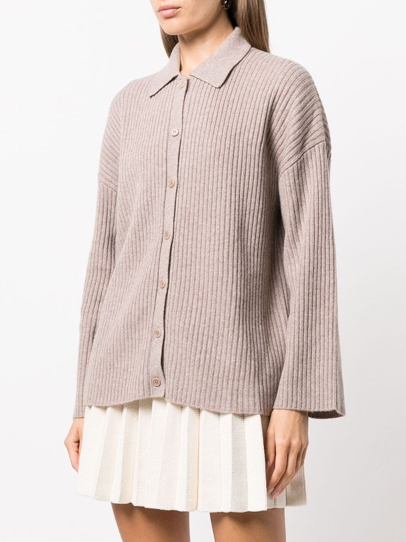 Neutral Fantino Cashmere Cardigan