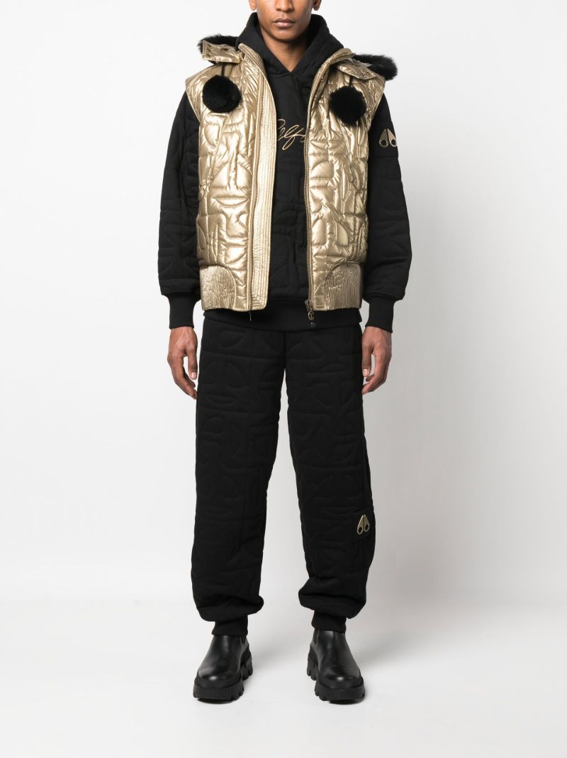 X Telfar Gold-tone Metallic Bomber Gilet