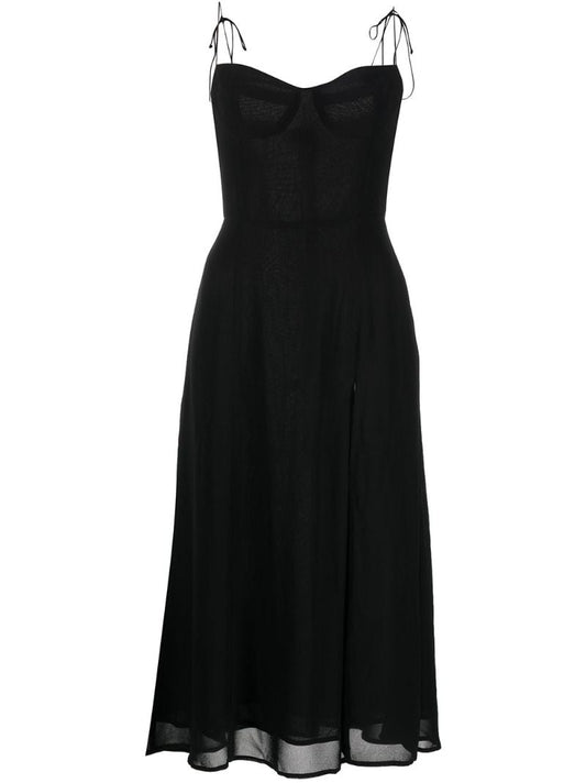 Black Juliette Midi Dress