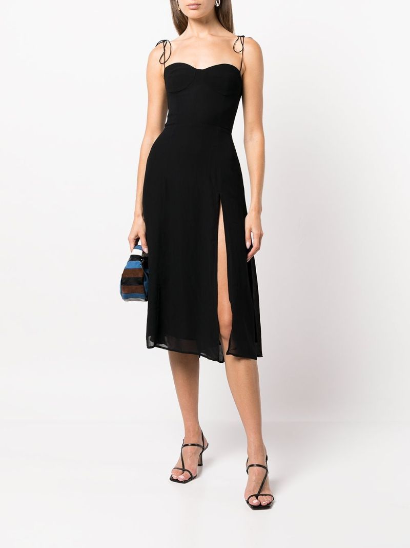 Black Juliette Midi Dress