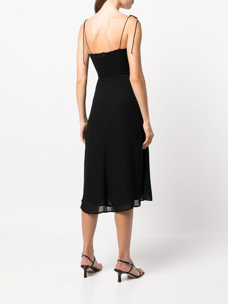 Black Juliette Midi Dress