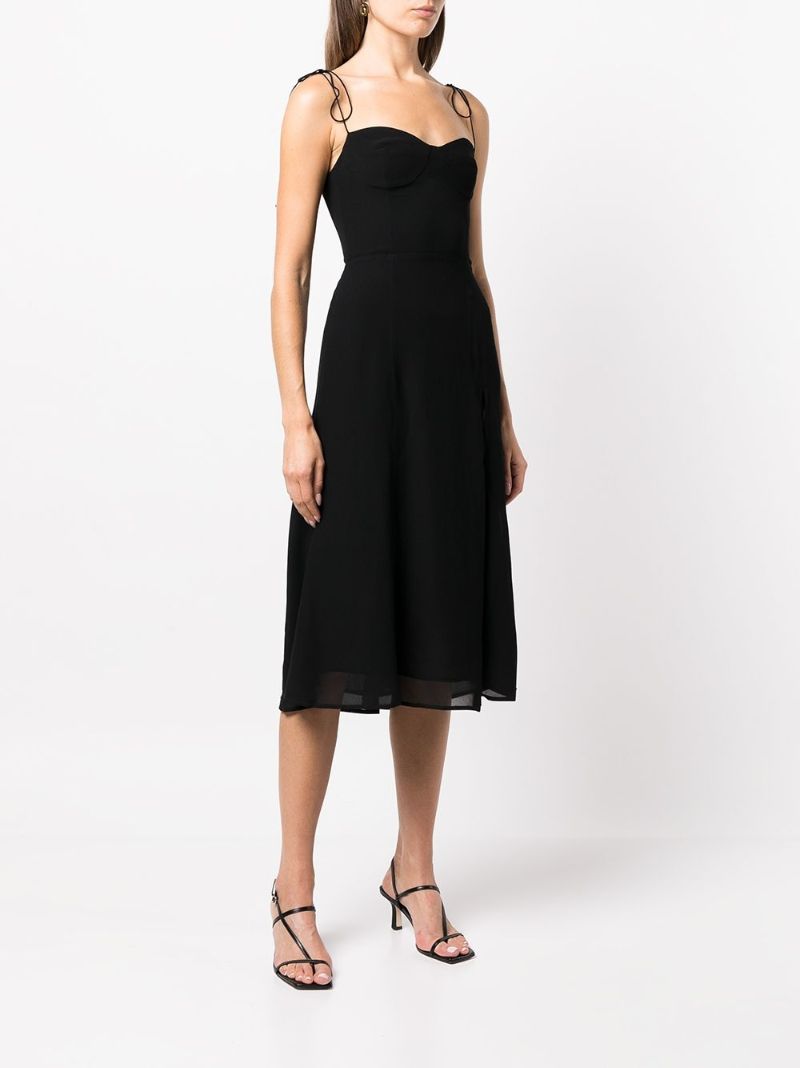 Black Juliette Midi Dress